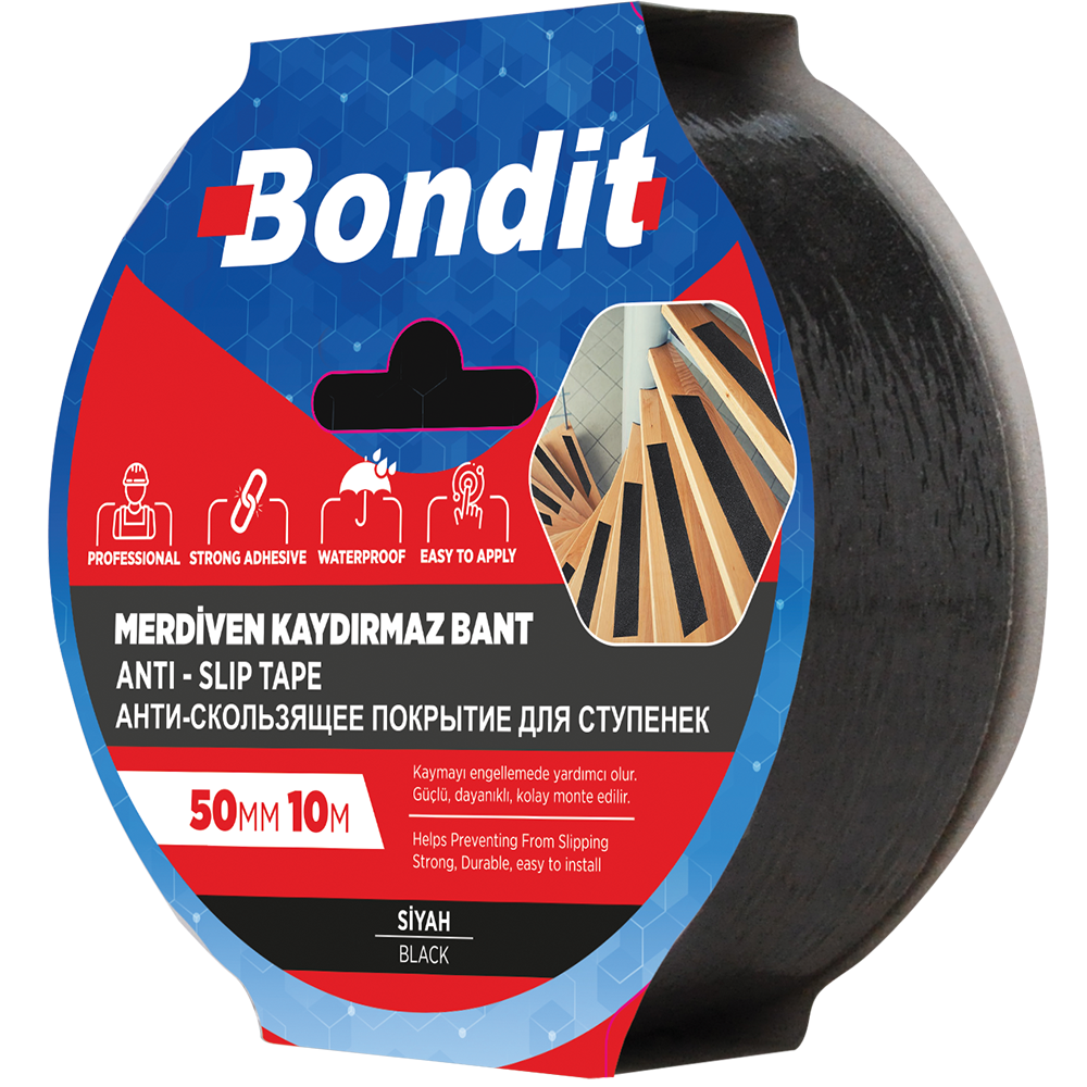 Banda adeziva antialunecare Bondit, pentru trepte , 50 mm x 10 m