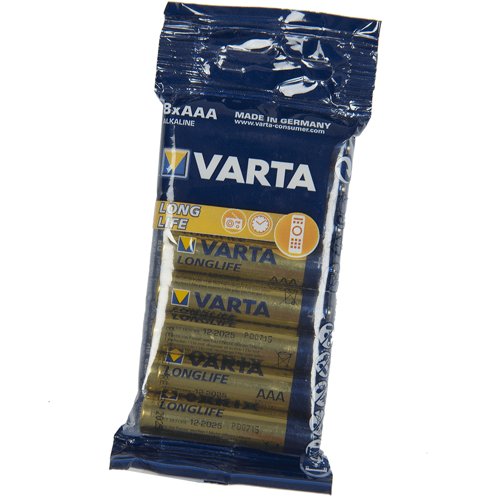 Baterii Varta, Longlife Extra, AAA, 8 buc