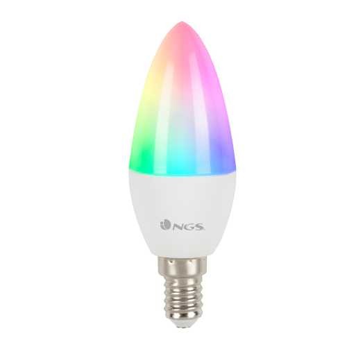 Bec LED Smart WiFi, E14, 5W, RGB, 500lm, Gleam 514C NGS