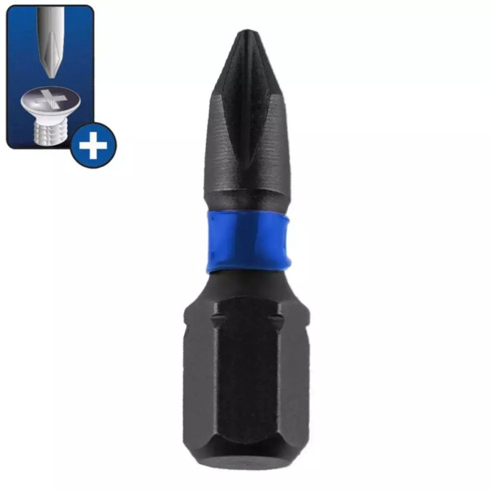 Bit de impact Phillips Dedra, PH2 x 25 mm, 10 bucati