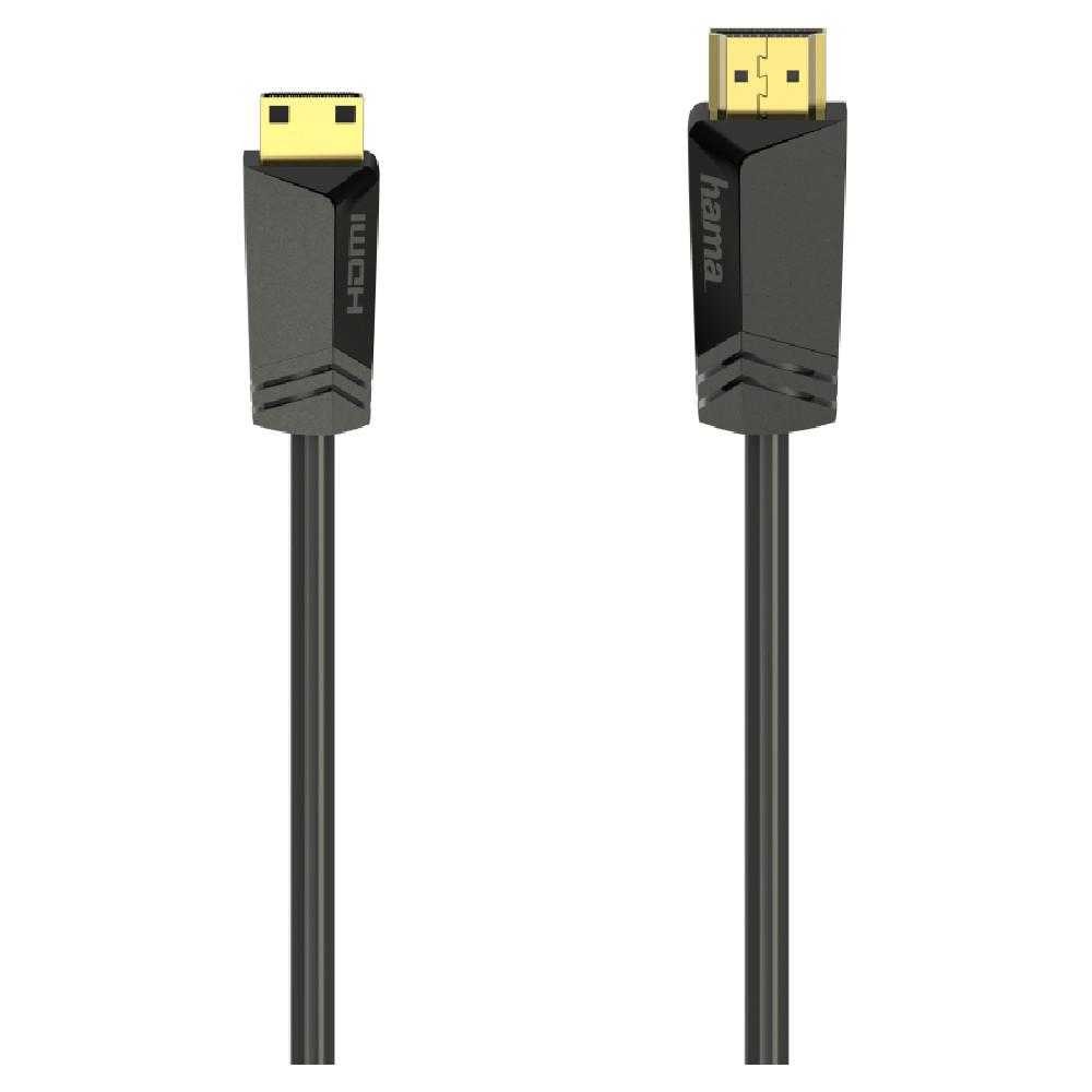Cablu HDMI Hama 205015, High Speed, Plug Type-A - Plug Type-C (Mini), Ethernet, 1.5 m