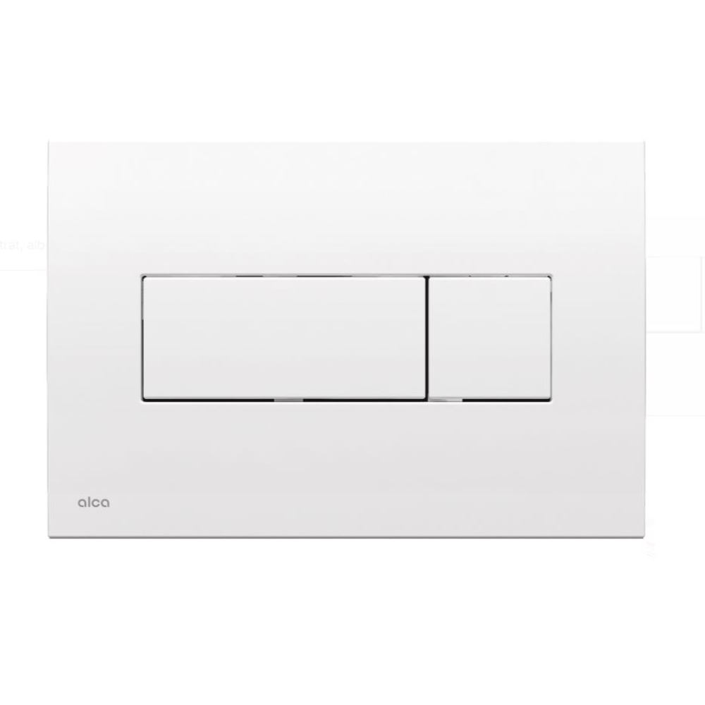 Clapeta Rezervor WC Incastrat Alca M370, actiune dubla, alb,  24.7 x 16.5cm