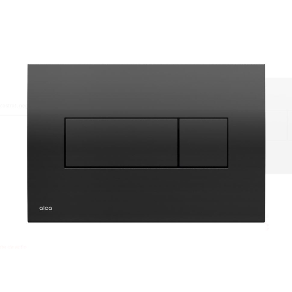 Clapeta Rezervor WC Incastrat Alca M378, negru, 247 x 165 mm