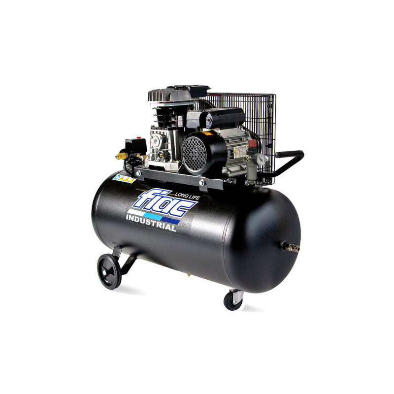 Compresor de aer cu piston monofazat, FIAC INDUSTRIAL Italia, tip AB100-3MC LONG LIFE, 230V, rezervor 100l, debit 270l/min, 10 bar, ungere cu ulei