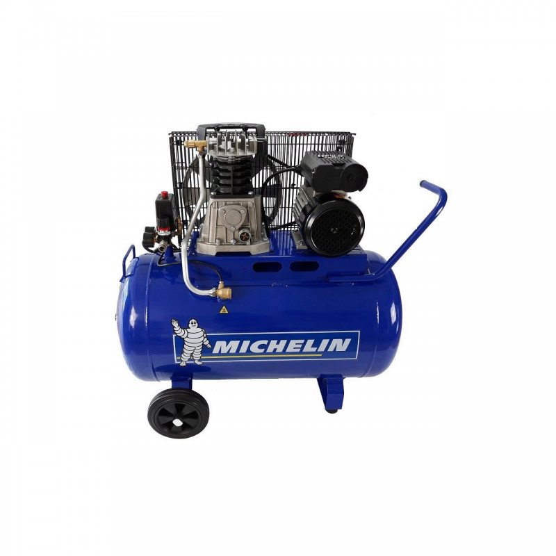 Compresor de aer cu piston monofazat, MICHELIN, tip MB100, 230V, rezervor 100l, debit 250l/min, 10 bar, ungere cu ulei