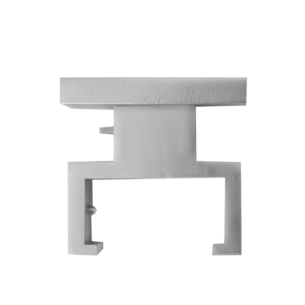 Consola tavan, aluminiu, nichel satinat, 7,05 x 1,9 x 7 cm