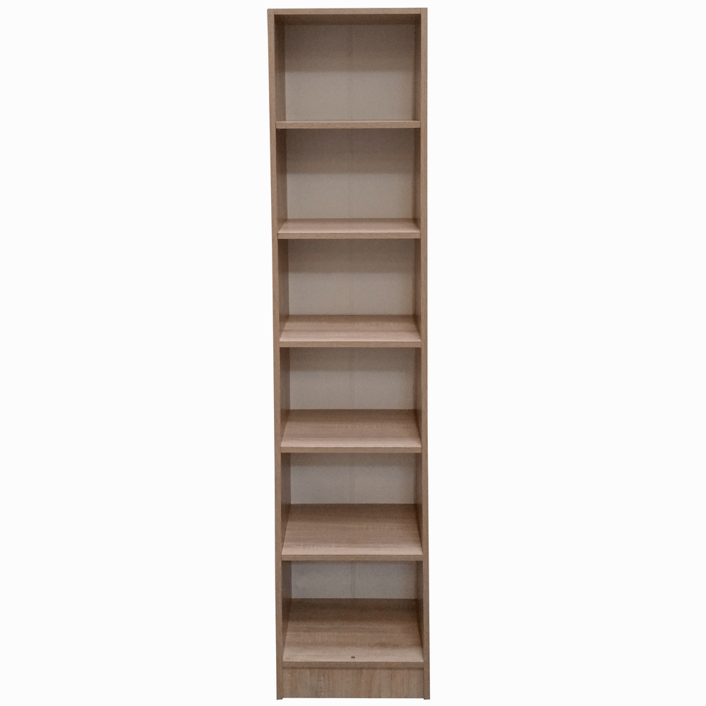 Dulap cu rafturi pal melaminat, sonoma, 40 x 28 x 202 cm