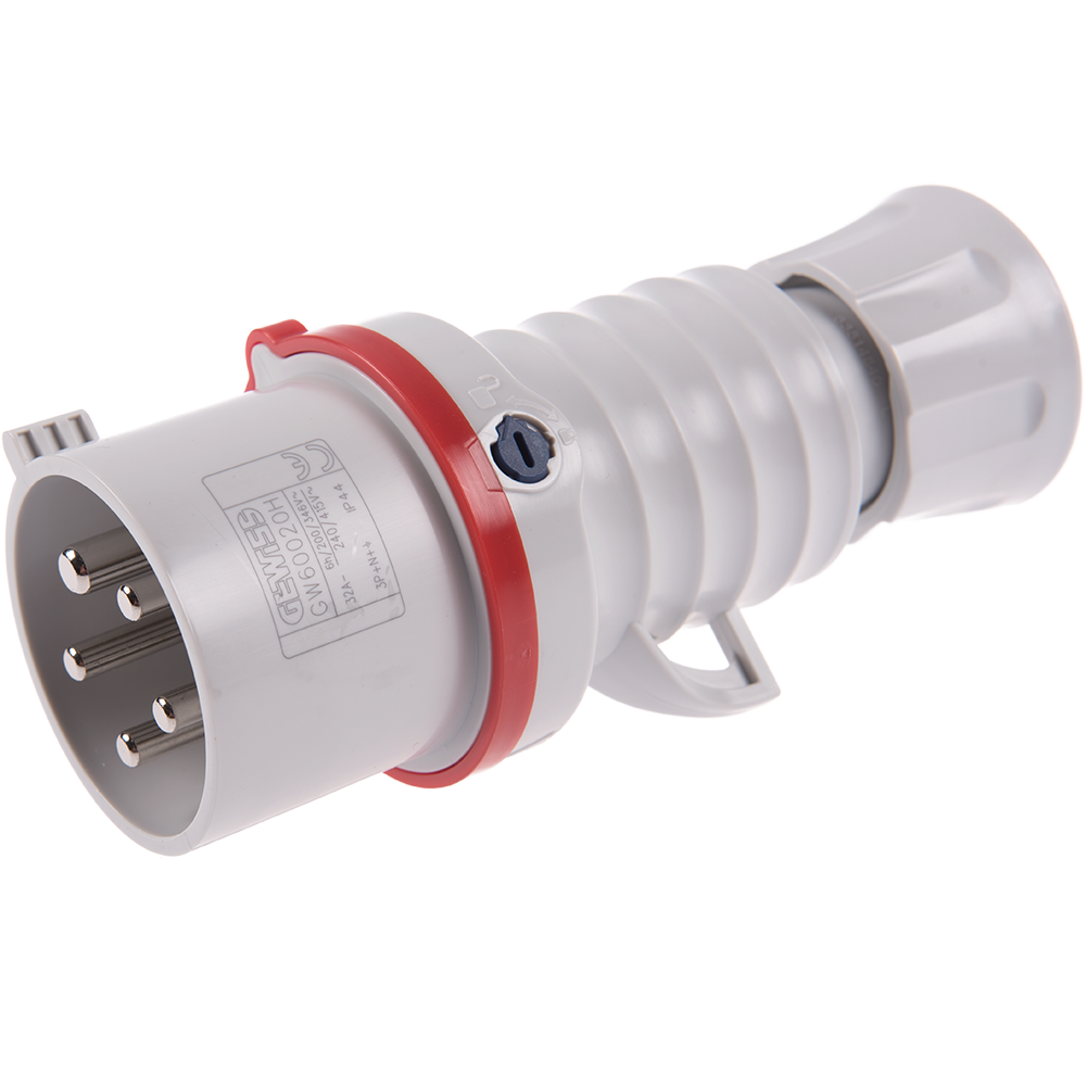  Fisa industriala mobila Gewiss GW60020H, 3P+N+E, 32 A, IP44