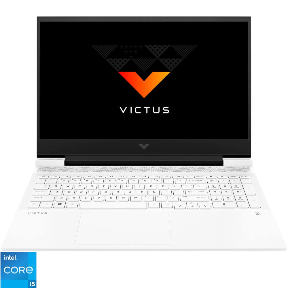 Laptop Gaming HP Victus 16-d0044nq, 16.1?, Full HD, Intel Core i5-11400H, 8GB RAM, 512GB SSD, NVIDIA GeForce RTX 3050, No OS, Ceramic White