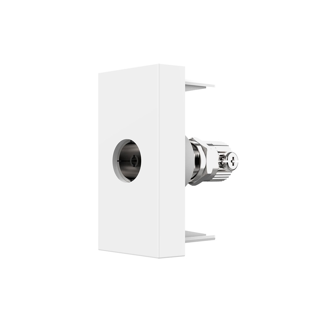 Modul priza TV 1M Livolo VL-FCTV-1WP, policarbonat, alb