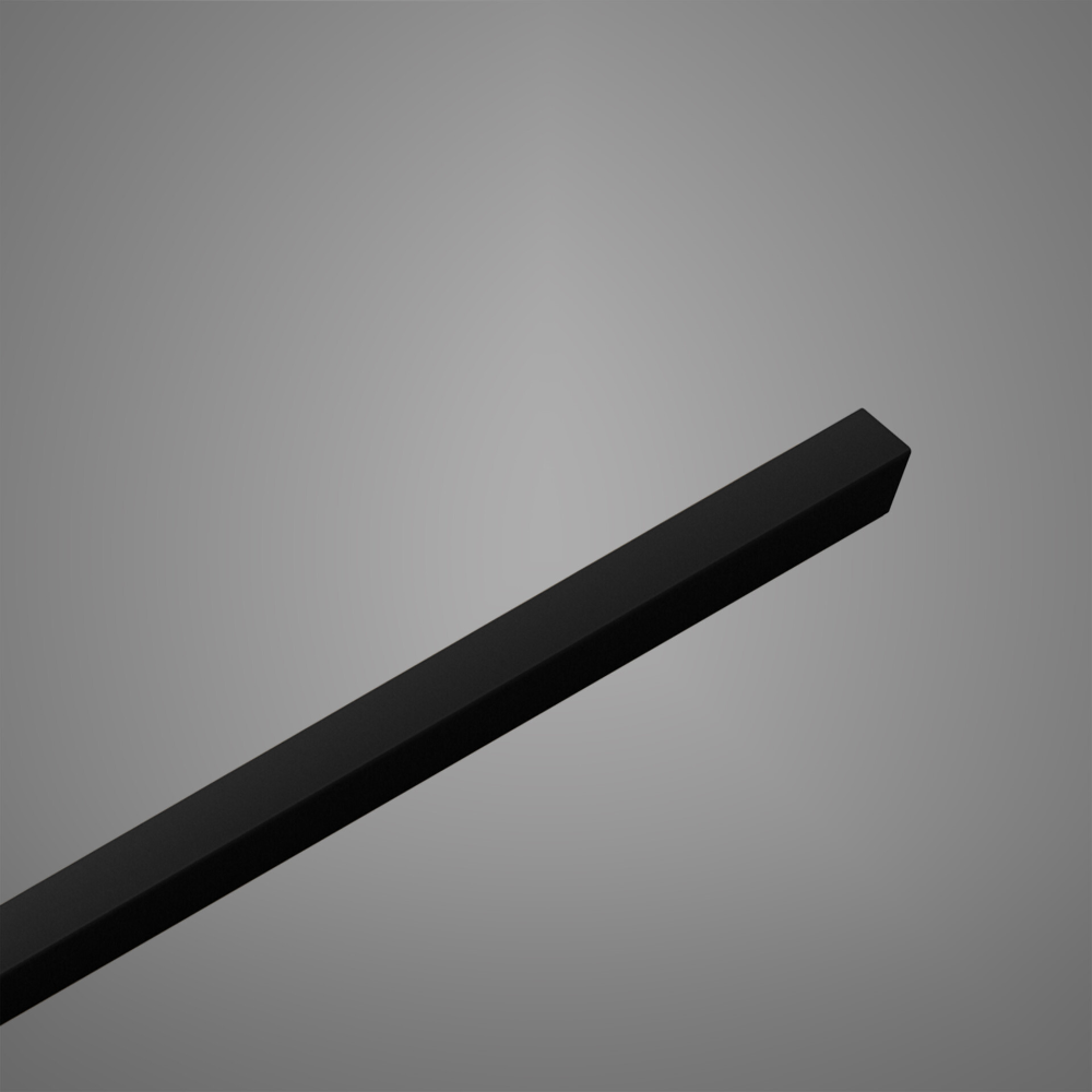 Panou decorativ Linea Slim, 1 lamela, negru, interior, 265 x 2.2 cm