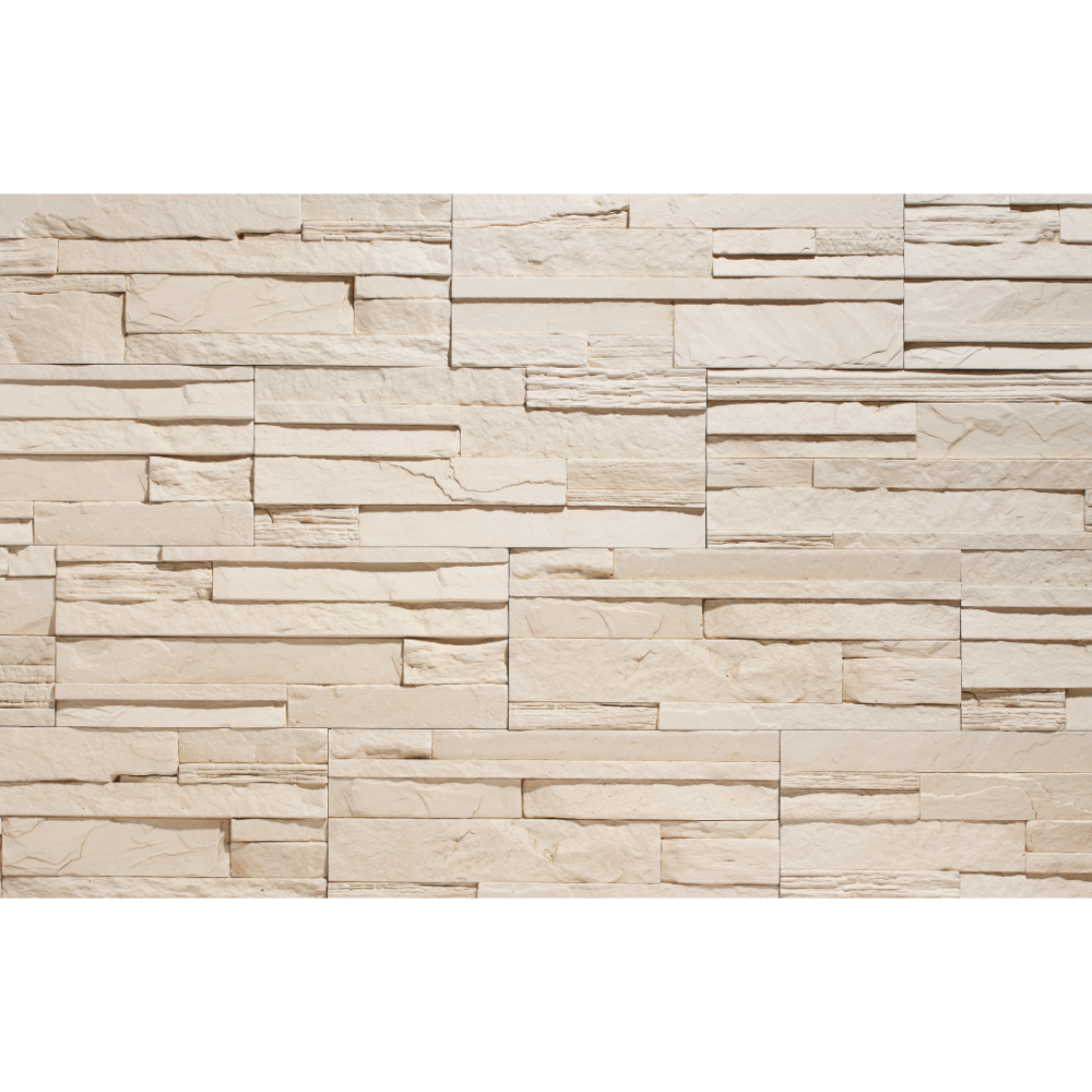 Piatra decorativa Stegu Creta 1, alb, interior