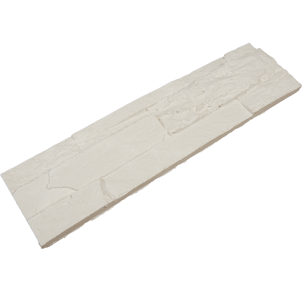 Piatra decorativa Vista, alb, placare interioara, 37 x 10 cm