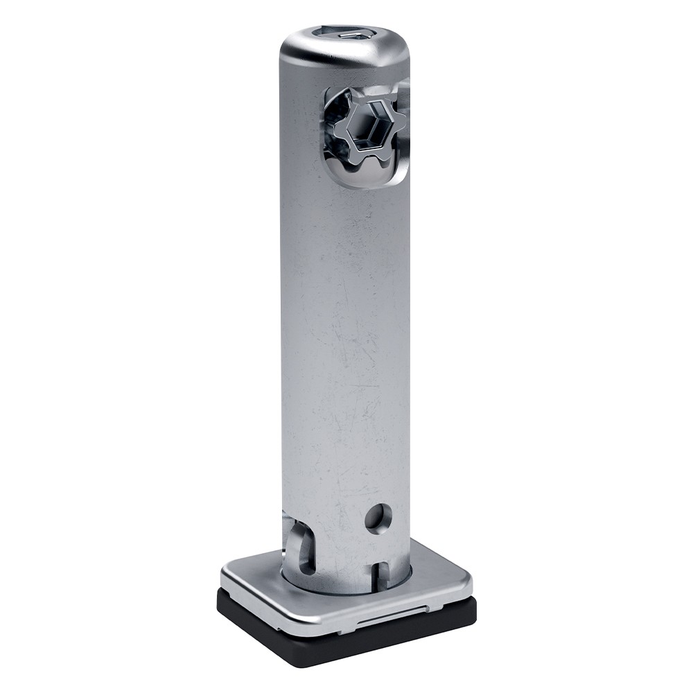  Picior nivelare REKORD TECH, tabla, finisaj zincat, reglabil, 12 mm