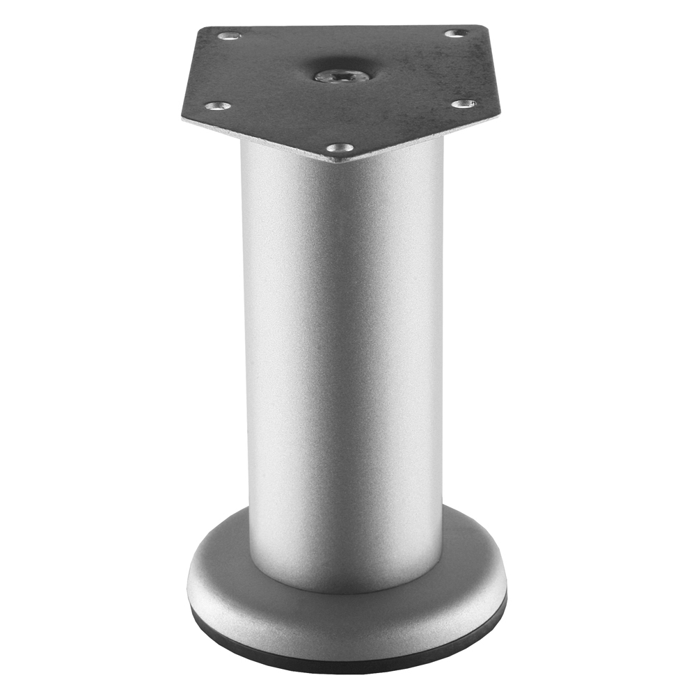Picior rotund satin-argint CL003 D42 x 120 mm