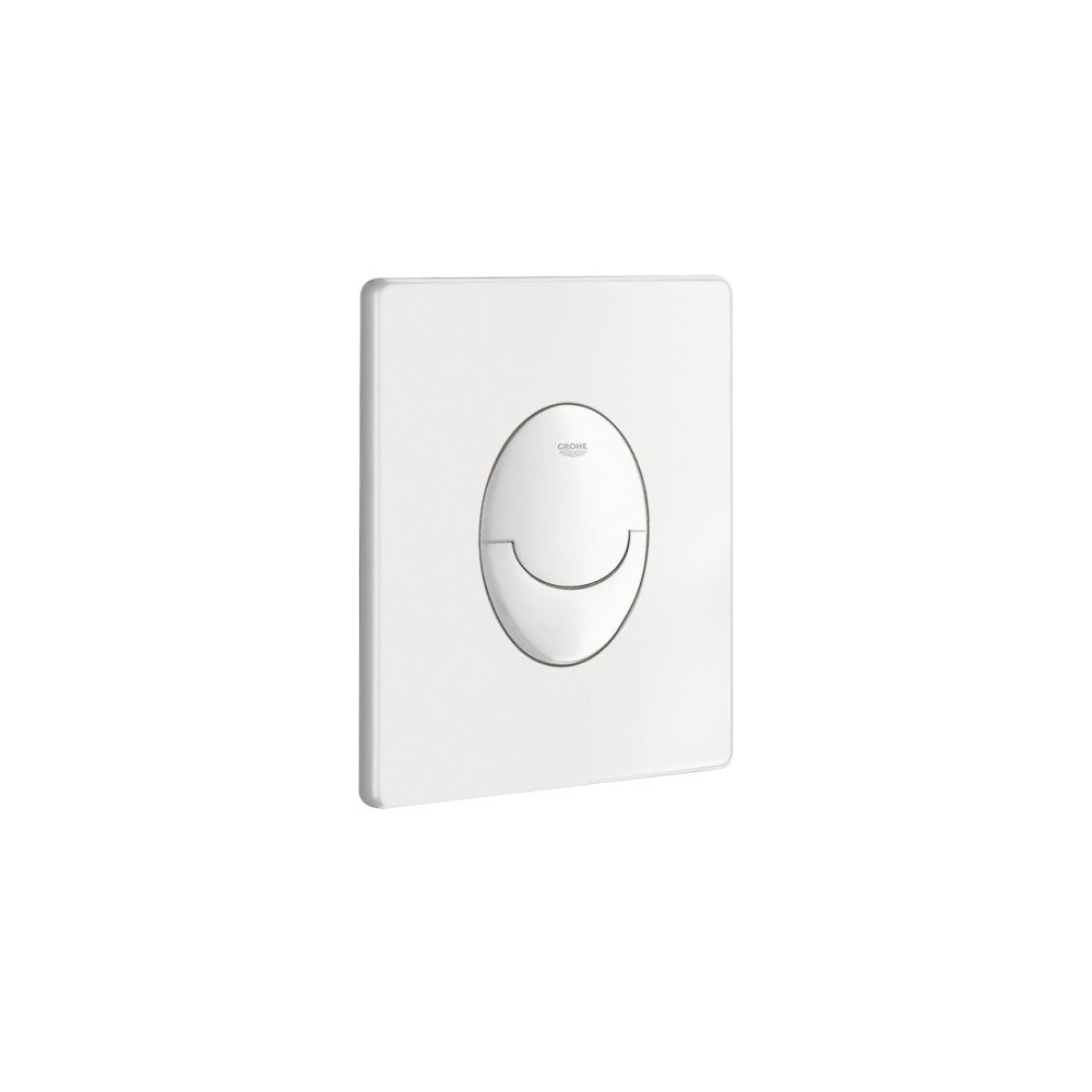 Placa de actionare rezervor WC Grohe Skate Air, 15.6 x 19.7 cm, alb