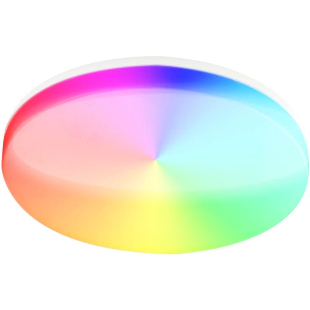 Plafoniera LED smart Tellur TLL331401, 24 W, Lumina alba/calda, RGB, Rotunda, Alb