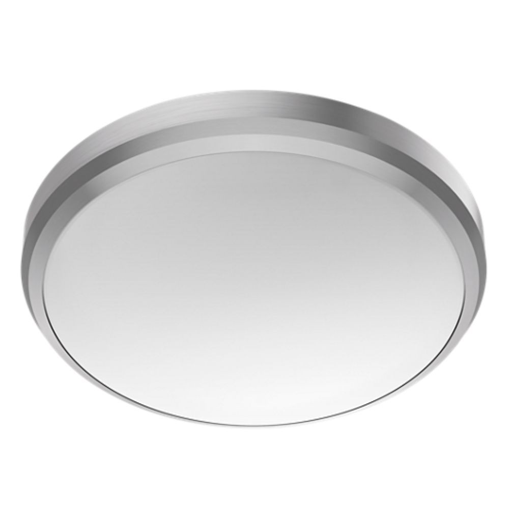 Plafoniera pentru exterior Doris, nichel inox, lumina calda, 1x6W, IP54, 22 cm 
