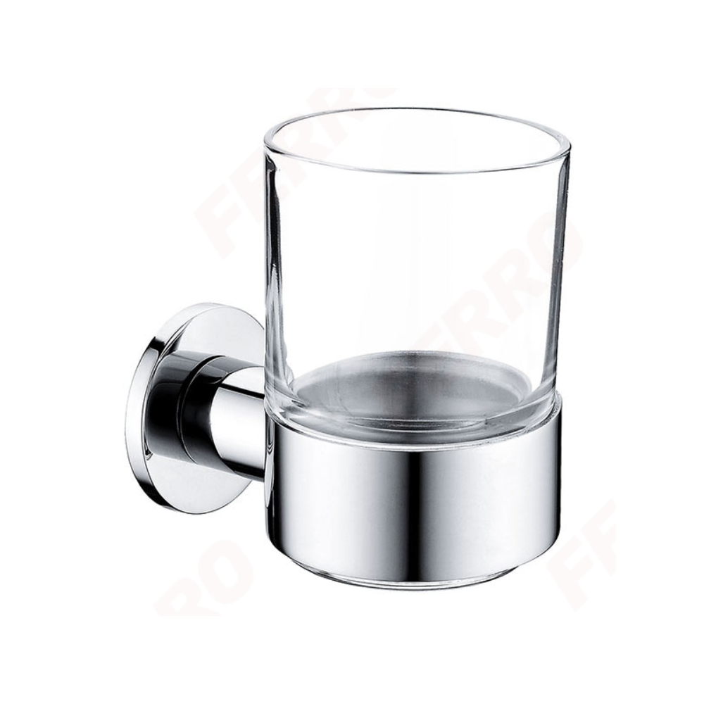Portpahar baie Ferro Smile ASM03, metal/sticla, argintiu, 6.6 cm