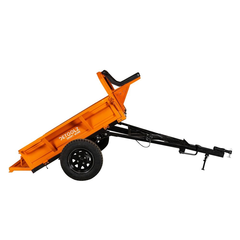 Remorca motocultor Detoolz DZ-M148, 600 kg, extensie laterala 180 mm