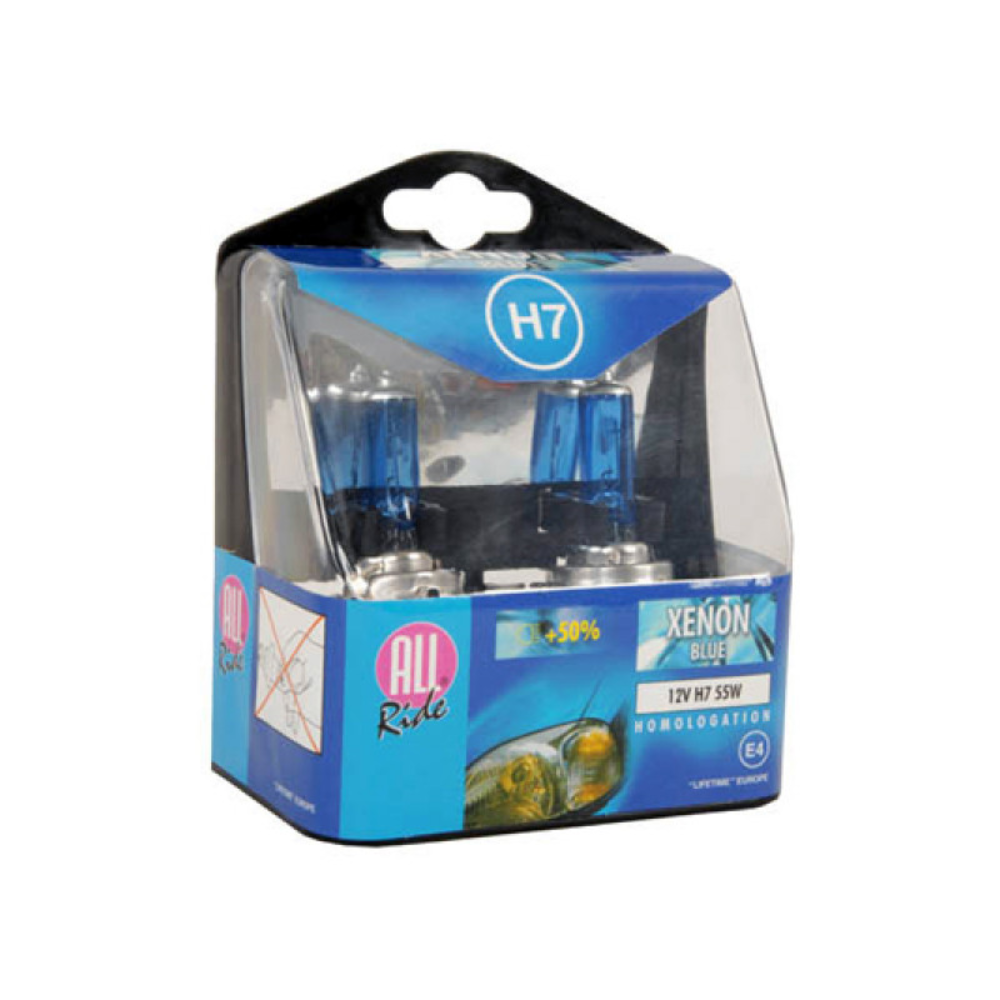 Set becuri auto All Ride, H7, 55W, 12V, 2 buc