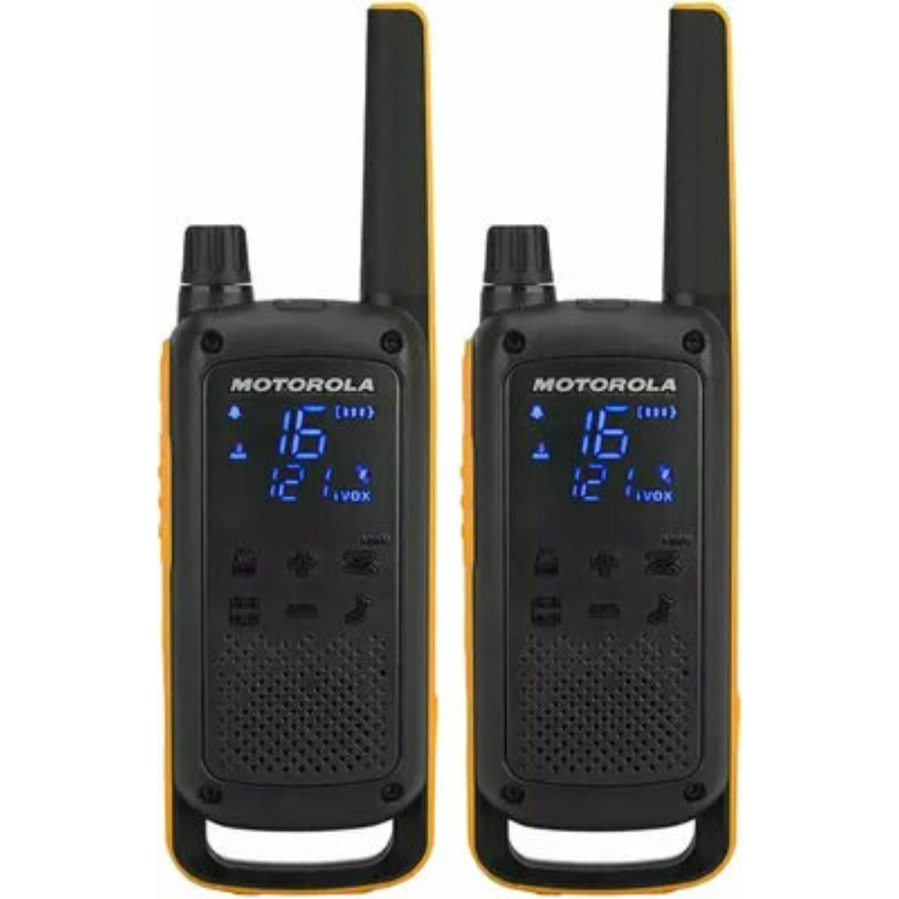 Statie radio PMP Motorola TLKR T82, set 2 bucati, ecran ascuns, lanterna LED