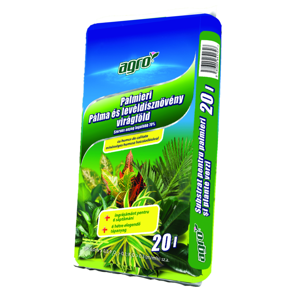 Substrat pentru plante verzi si palmieri, Agro CS, 20 l