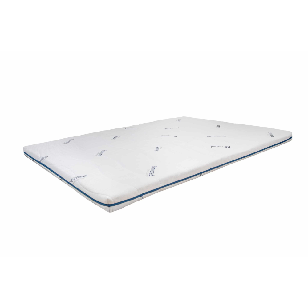 Topper saltea 140 x 200 x 7 cm Minet SomnoMed Antiacaria, ortopedic, antialergenic, husa lavabila