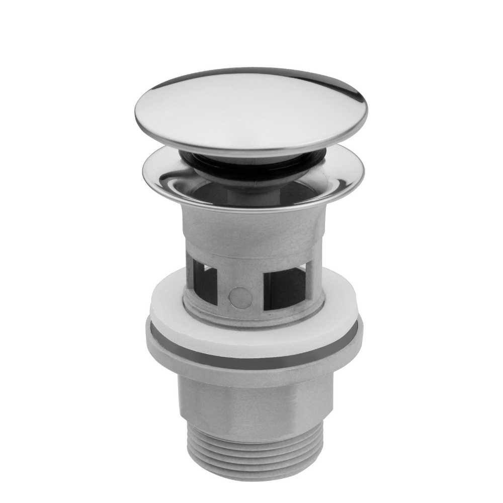 Ventil lavoar Ferro S287PP-B, click-clack, polipropilena, crom, diametru 1 1/4 inch