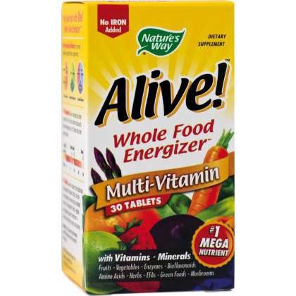 Alive! Multivitamine si Minerale SECOM Nature's Way 30 tablete (Concentratie: 1100 mg)