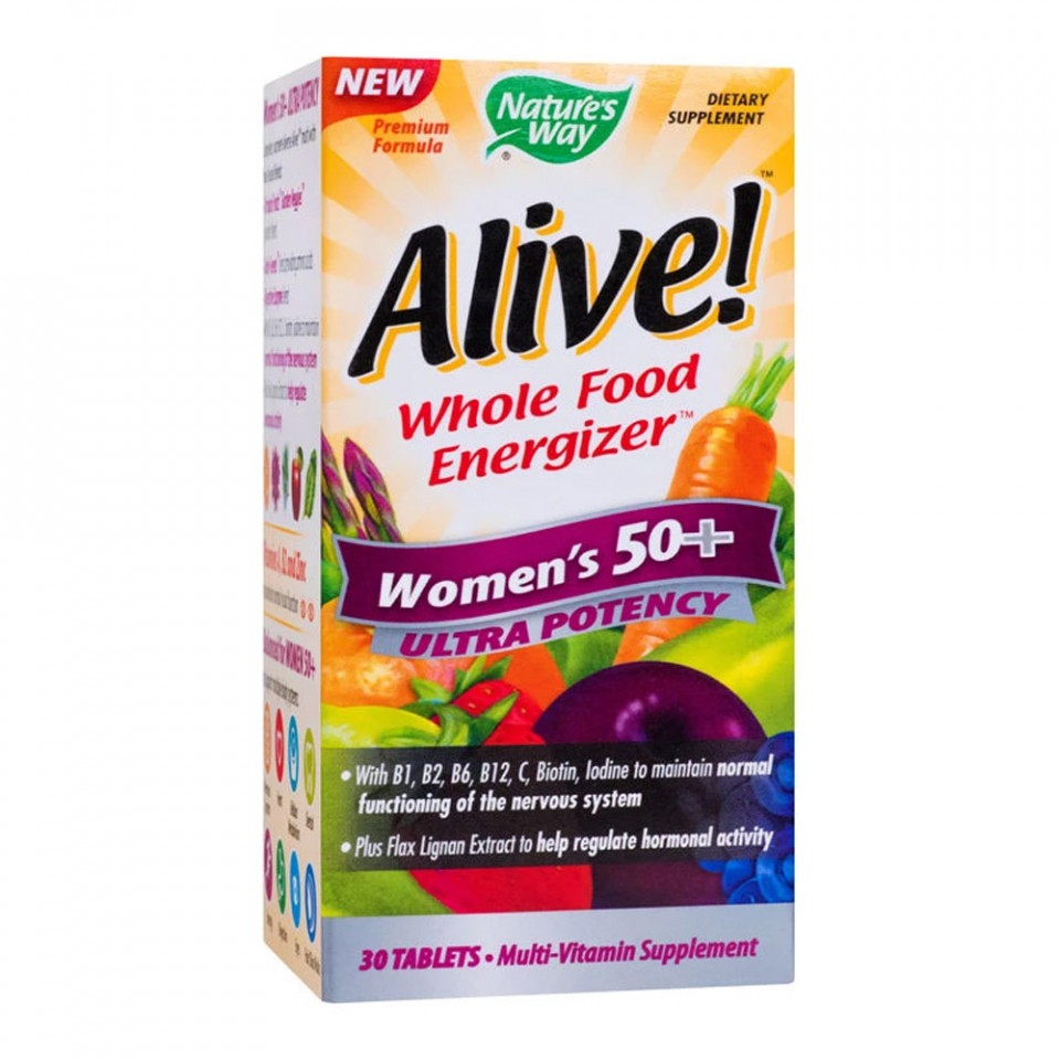 Alive Once Daily Women 50+ Ultra Nature's Way, 30 tablete, Secom (Ambalaj: 30 tablete)