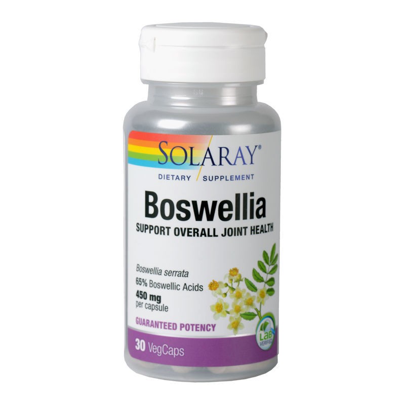 Boswellia 450 mg Solaray, 30 capsule vegetale, Secom (Concentratie: 30 capsule)