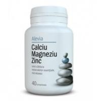 Calciu magneziu zinc 40cpr ALEVIA