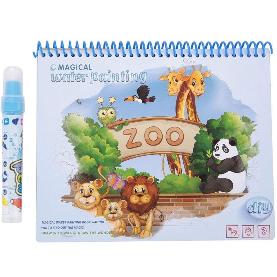 Carte De Colorat - Water Magic - Zoo (CULOARE: Multicolor)