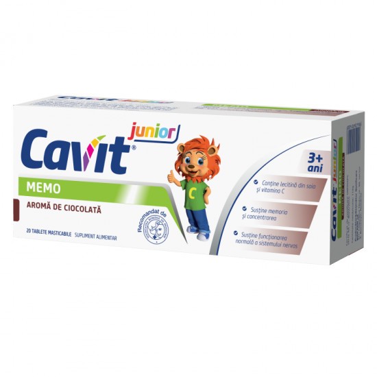 Cavit junior memo, 20 tablete, Biofarm (Aroma: ciocolata)