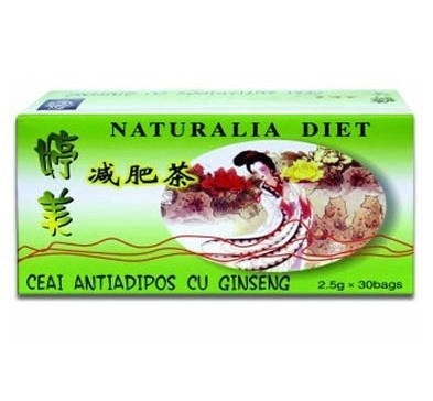 Ceai Antiadipos cu Ginseng Naturalia Diet 30 plicuri
