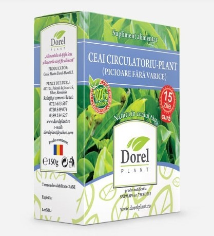 Ceai Circulatoriu-Plant (Picioare fara Varice) Dorel Plant 150 g