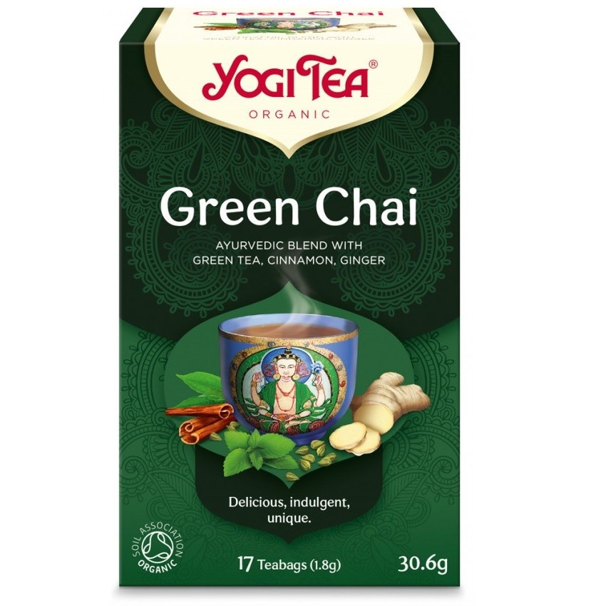 Ceai Green Chai, 17 plicuri, Yogi Tea