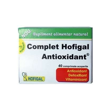 Complet Antioxidant Hofigal 40 comprimate (Concentratie: 730 mg)