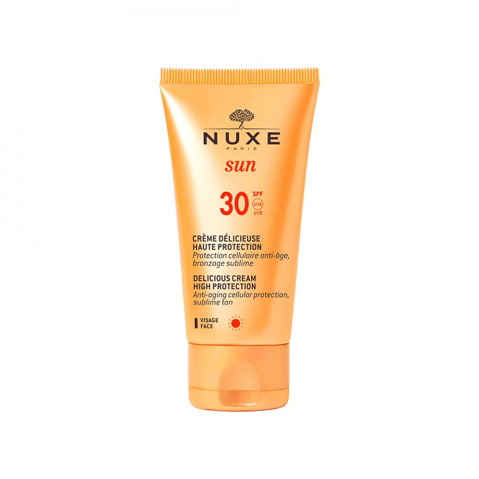 Crema de fata SPF 30, anti-imbatranire NUXE Sun Delicieuse Visage, 50 ml (Concentratie: Protectie solara, Gramaj: 50 ml)