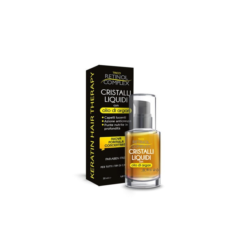 Cristale lichide pentru par cu Ulei de ARGAN Retinol Complex 50ml vaporizator.