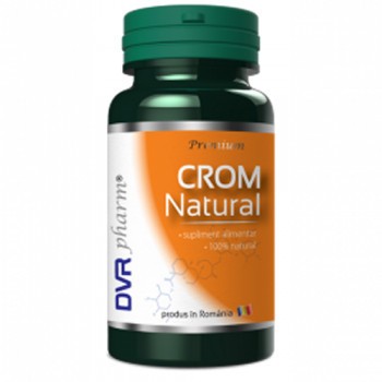 Crom Natural DVR Pharm 60 capsule (TIP PRODUS: Suplimente alimentare, Concentratie: 500 mg)