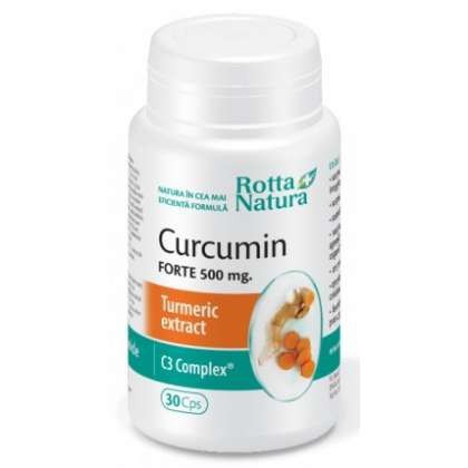 Curcumin Forte 500 mg Rotta Natura 30 capsule (Concentratie: 500 mg)