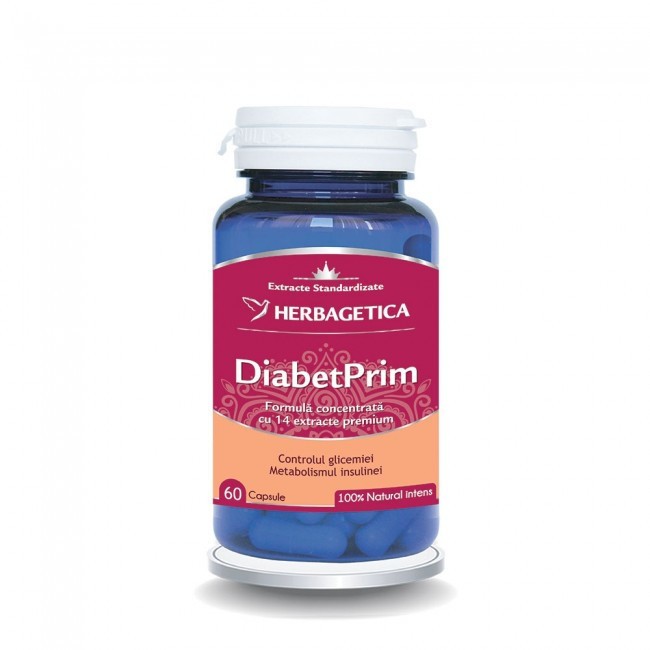DiabetPrim Herbagetica (Ambalaj: 30 capsule, TIP PRODUS: Suplimente alimentare)