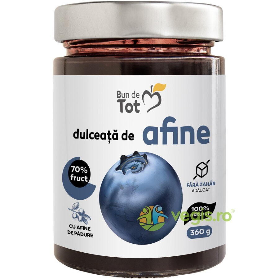 Dulceata de Afine fara Zahar Adaugat 360g