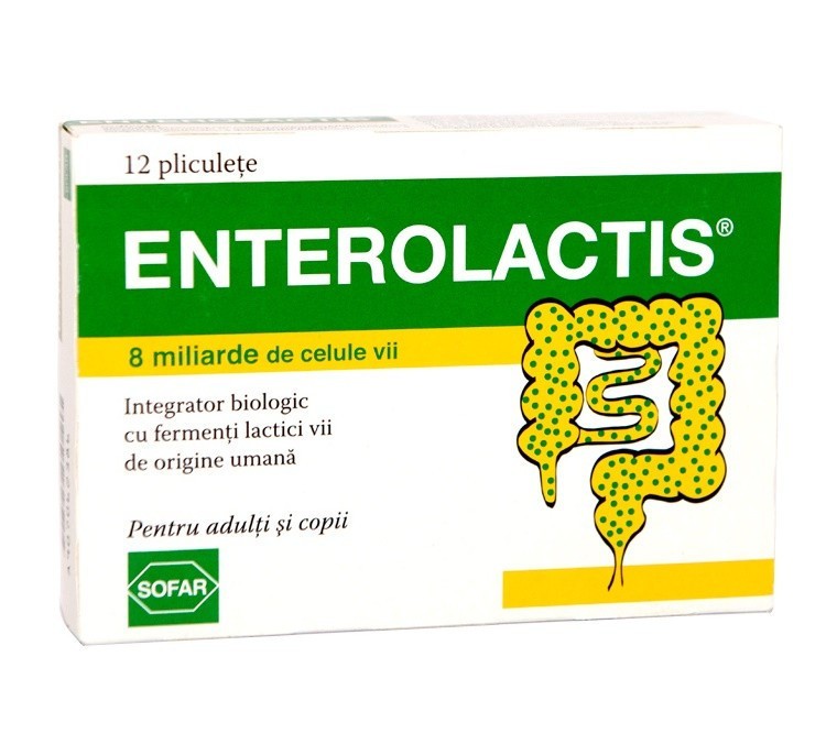 Enterolactics Sofar 12 plicuri (Concentratie: 8 miliarde)