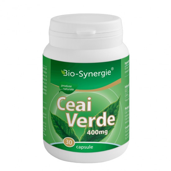 Extract Ceai Verde 400 mg, 30 capsule, Bio Synergie (Gramaj: 30 capsule)