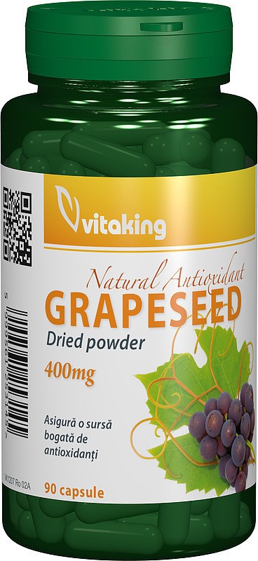 Extract din samburi de struguri 400 mg Vitaking 90 capsule (Concentratie: 400 mg)
