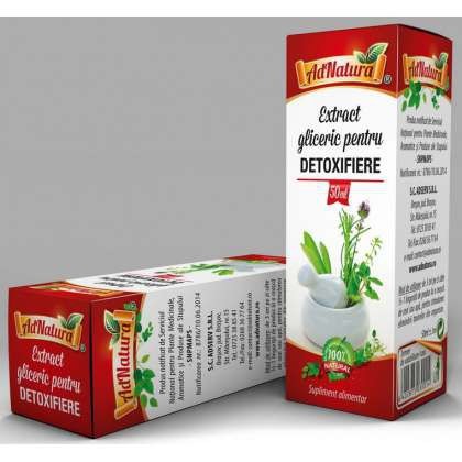 Extract Gliceric pentru Detoxifiere AdNatura 50 ml