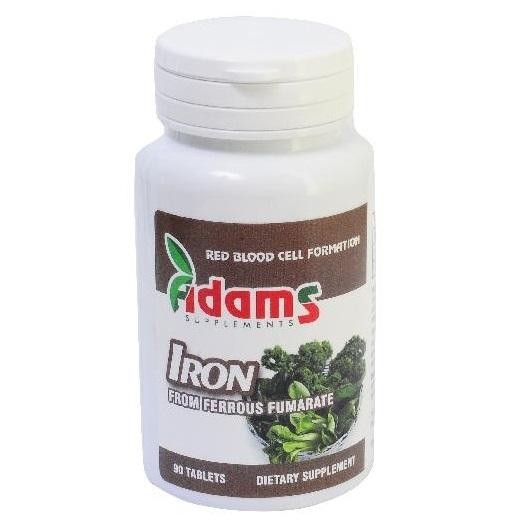Fier 14 mg Adams Vision tablete (TIP PRODUS: Suplimente alimentare, Ambalaj: 90 tablete, Concentratie: 14 mg)